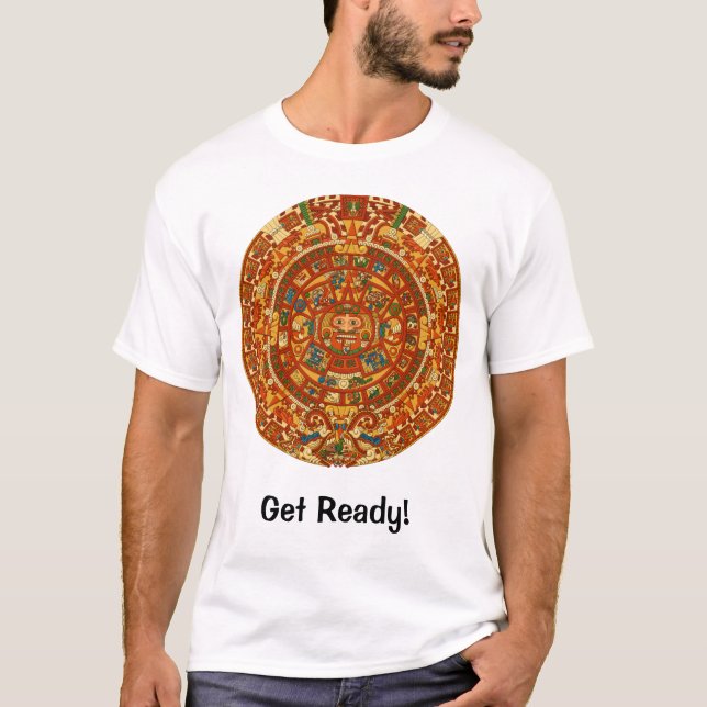 'Mayan kalender Stone T-shirt (Framsida)