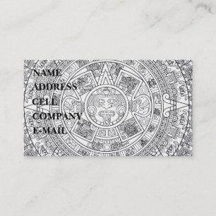 'Mayan kalender Stone Visitkort