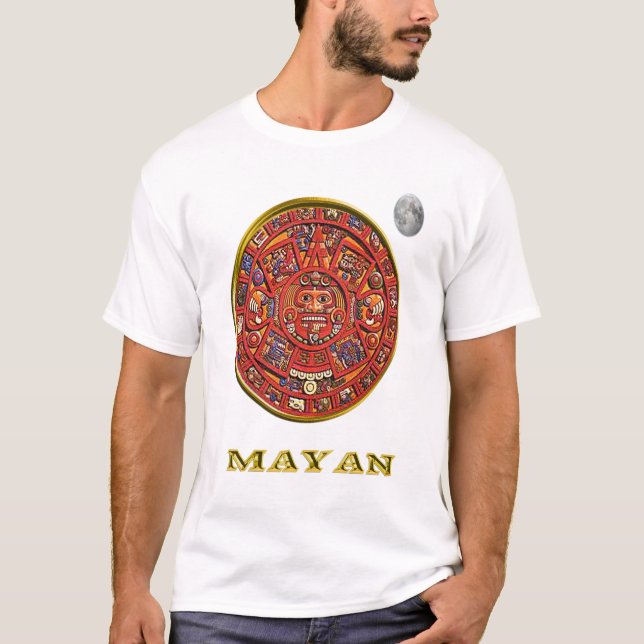 Mayan-kalender T Shirt (Framsida)