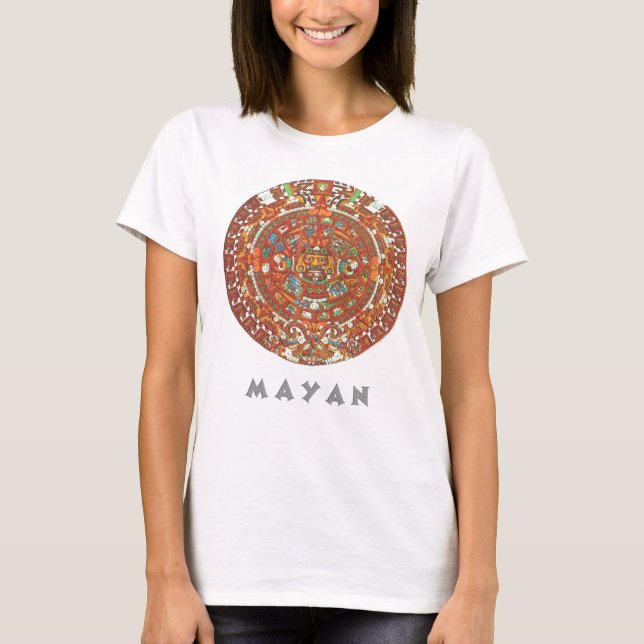 Mayan-kalender T Shirt (Framsida)