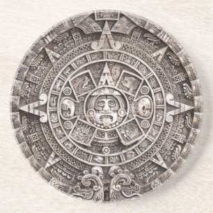 Mayan kalender underlägg sandsten
