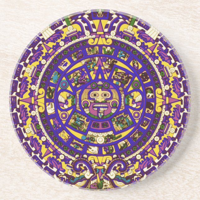 mayan kalender underlägg sandsten (Framsidan)