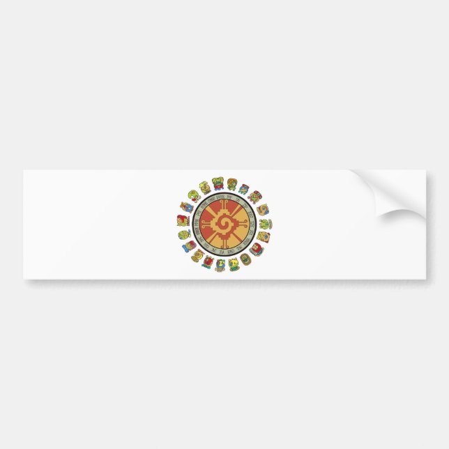 Mayan kalenderdesign bildekal (Framsidan)
