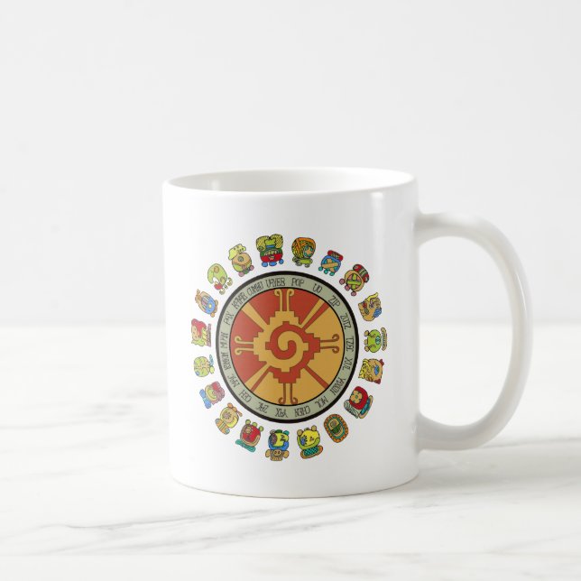 Mayan kalenderdesign kaffemugg (Höger)