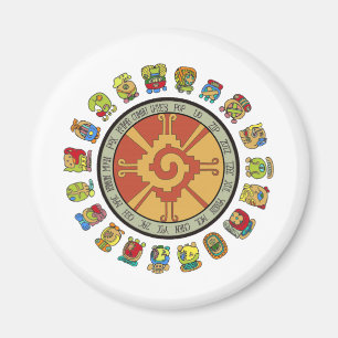Mayan kalenderdesign magnet