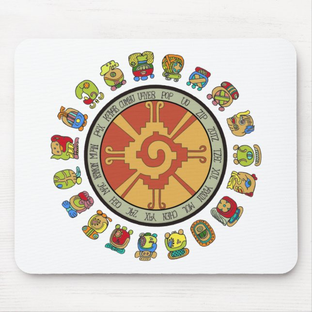 Mayan kalenderdesign musmatta (Framsidan)