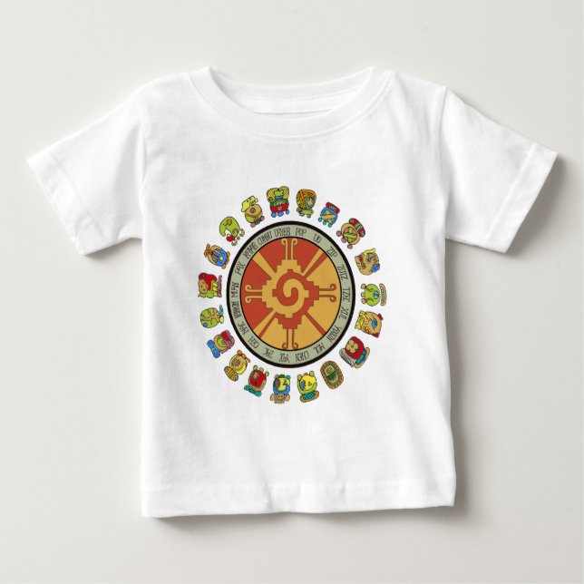 Mayan kalenderdesign t shirt (Framsida)