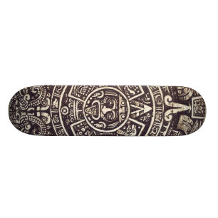 Mayan kalenderkonstskateboard skateboard bräda 19,5 cm