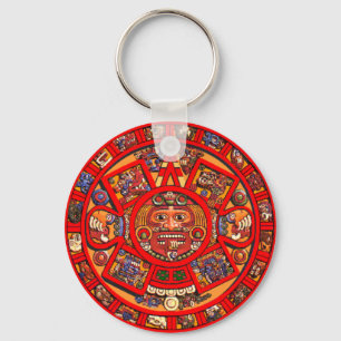 Mayan kalendernyckelring nyckelring