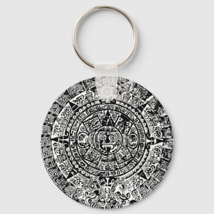 Mayan kalendersvart nyckelring