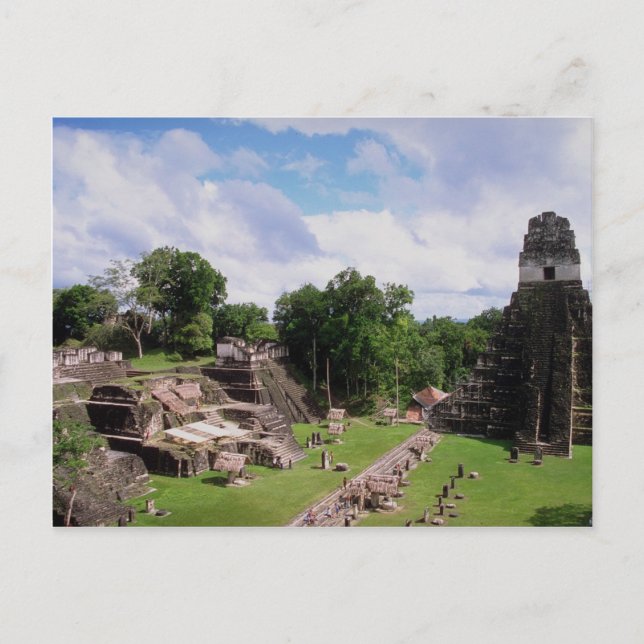 Mayan-kvarlevor, Tikal, Guatemala Vykort (Framsida)