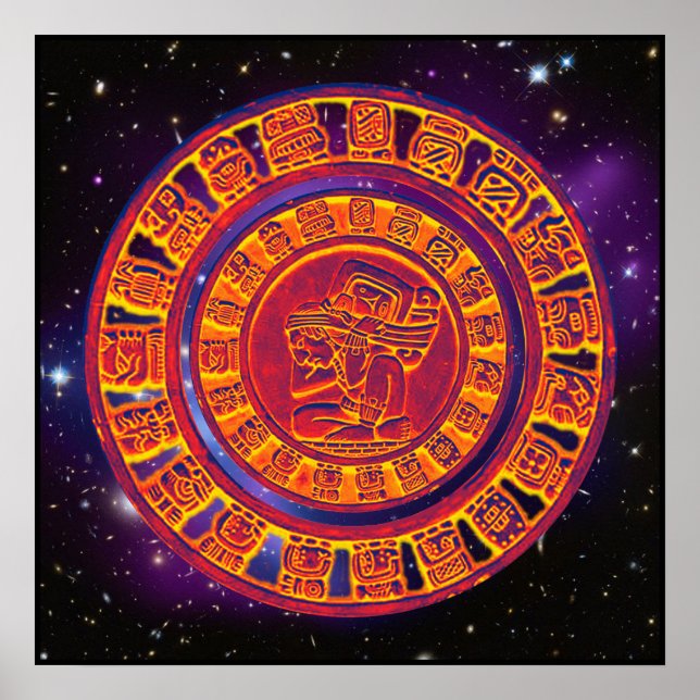 Mayan Long-count-kalender Poster (Framsidan)
