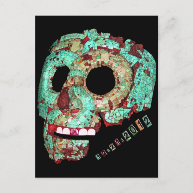 Mayan Mask-2012 Vykort (Framsida)