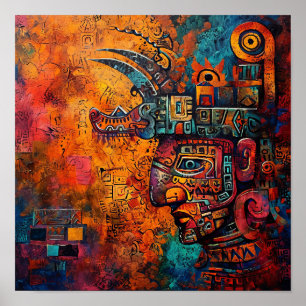 Mayan Mosaic: Modern ära Poster