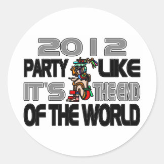 Mayan New Years 2012 Runt Klistermärke