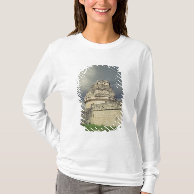 Mayan observatorium för El Caracol Tee Shirt (Framsida)