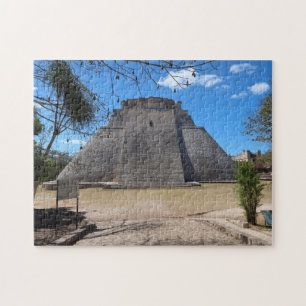 Mayan Pyramid i Uxmal, Yucatan, Mexiko Pussel