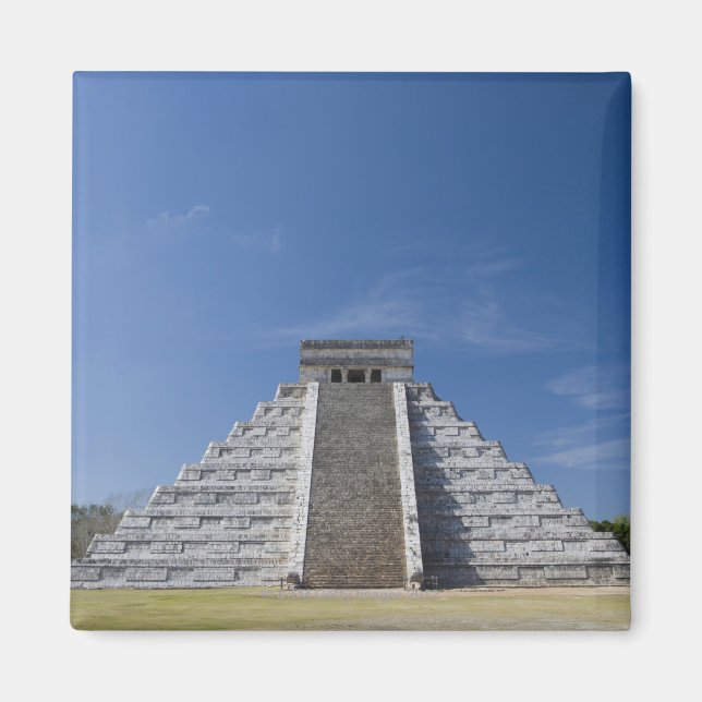 Mayan Pyramid, morgon i mars Magnet (Framsidan)