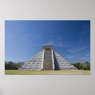 Mayan Pyramid, morgon i mars Poster