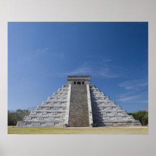 Mayan Pyramid, morgon i mars Poster