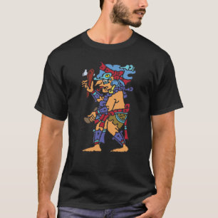Mayan regna den färgade guden tee shirt