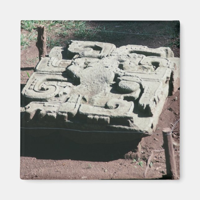 Mayan Ruins Copan Honduras Photo Designad Magnet (Framsidan)