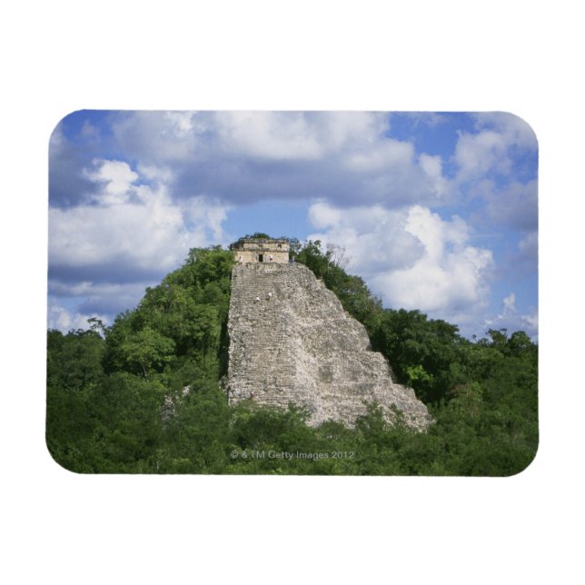 Mayan ruins of Coba, Yucatan peninsula, Mexiko Magnet (Horisontell)