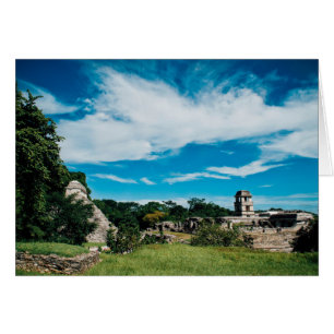 Mayan Ruins of Palenque Hälsningskort