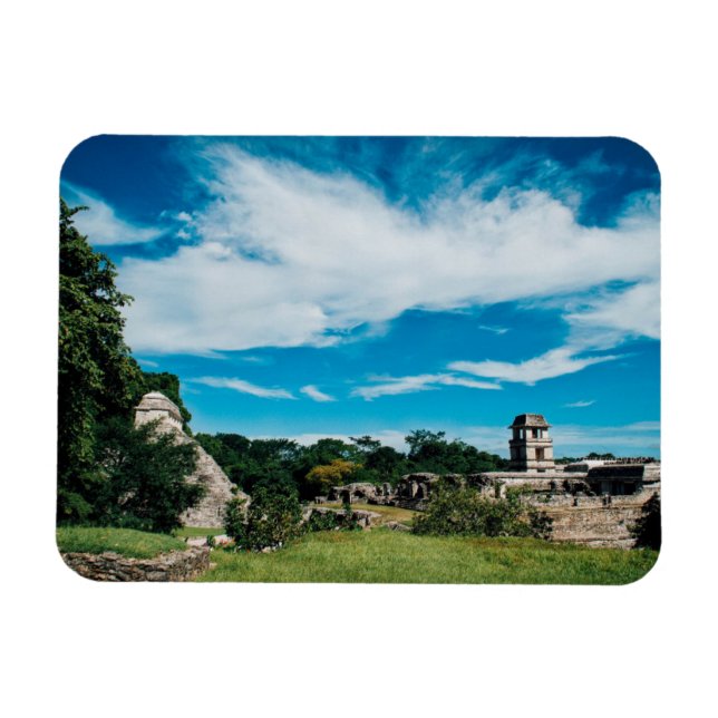 Mayan Ruins of Palenque Magnet (Horisontell)