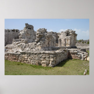 Mayan Ruins, Tulum, Mexiko Poster