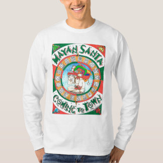 Mayan Santa manar skjorta för långärmad T Shirt
