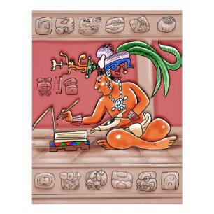 Mayan Scribe Fototryck