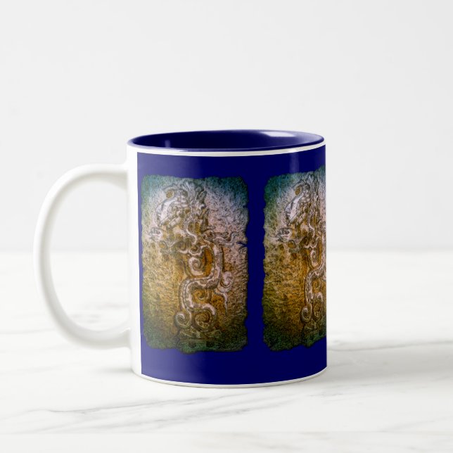 Mayan Serpent God History Mugg (Vänster)