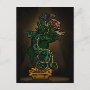 Mayan Serpent Gud Vykort