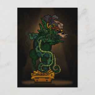 Mayan Serpent Gud Vykort