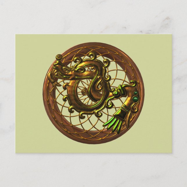Mayan Snake Vykort (Framsida)