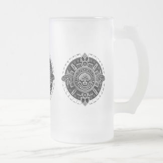 Mayan-symbol Frostat Ölglas