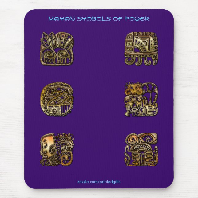 MAYAN Symbols of Power Mousepad Musmatta (Framsidan)
