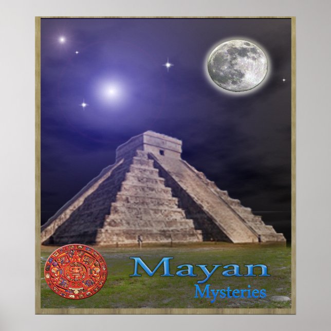 Mayan temple poster (Framsidan)