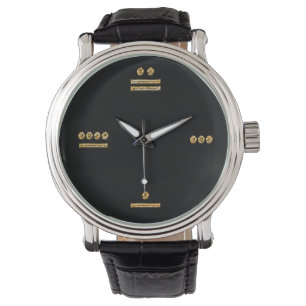 Mayan Time - guld/mörk Armbandsur
