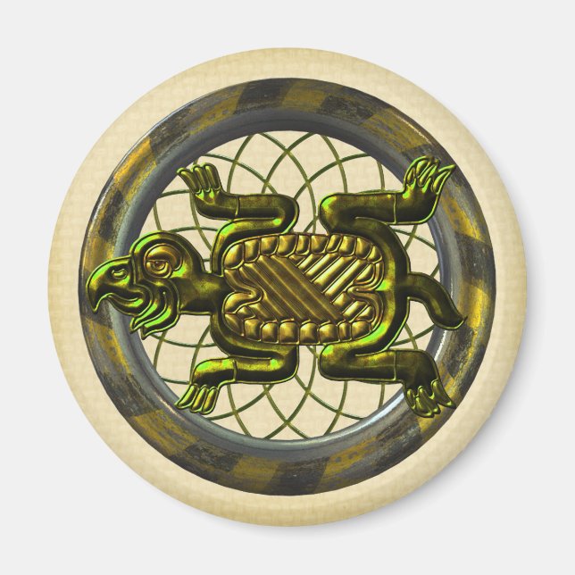 Mayan Turtle Magnet (Framsidan)
