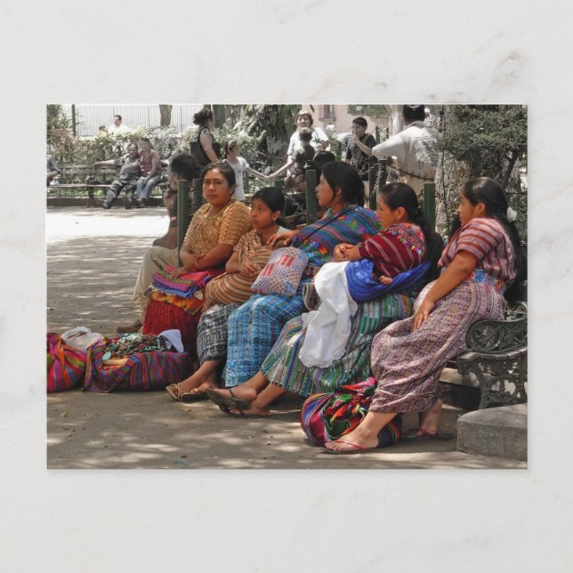 Mayan Vendors Postcard Vykort (Framsida)