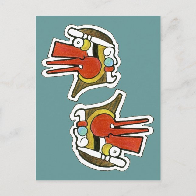 Mayan Vind Symbol Vykort (Framsida)