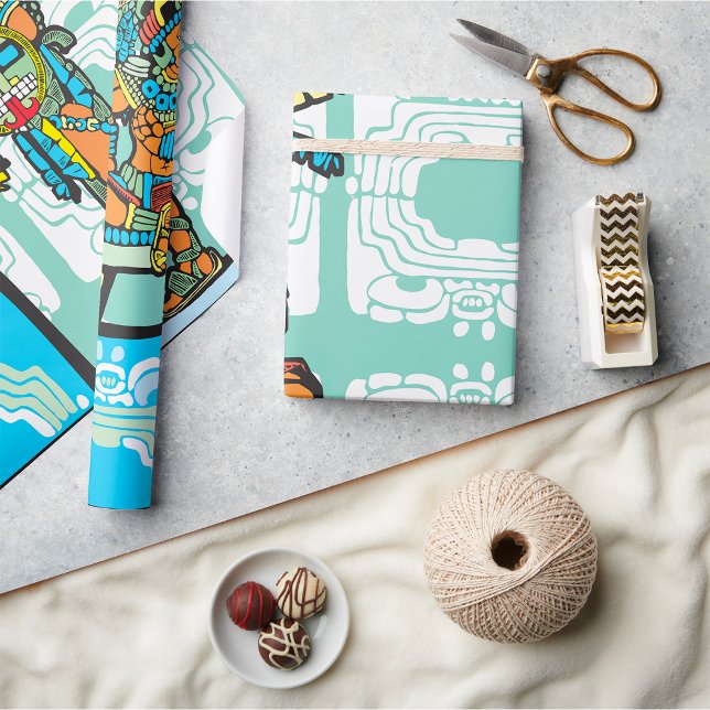 Mayan Warrior och Kung Wrapping Papper Presentpapper (Skapare uppladdad)
