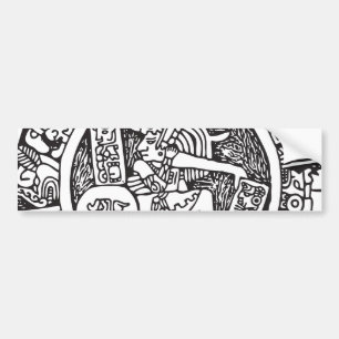 Mayancirkeln, mexikansk hieroglyf(Maya) Bildekal
