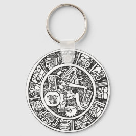 Mayancirkeln, mexikansk hieroglyf(Maya) Nyckelring