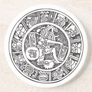 Mayancirkeln, mexikansk hieroglyf(Maya) Underlägg