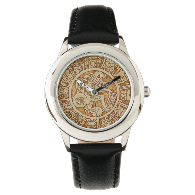 Mayansk tribal krigare armbandsur - Aztekiskt armb (Framsida)