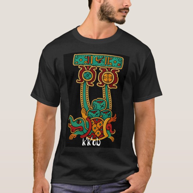 mayanska orion stjärnbilden  t shirt (Framsida)