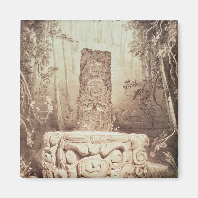 Mayantempel, Honduras Magnet (Framsidan)
